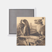 Notre Dame Gargoyle Magnet (Vorderseite/Rückseite)