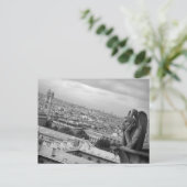 Notre Dame Gargoyle Postcard Postkarte (Stehend Vorderseite)