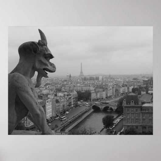 Notre Dame Gargoyle Poster (Vorne)