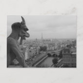Notre Dame Gargoyle Postkarte (Vorderseite)