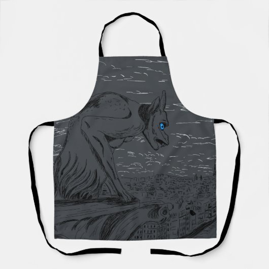 Notre Dame Gargoyle Schürze (Vorderseite)