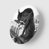 Notre Dame Gothic Gargoyle Foto Wandleuchte Runde Wanduhr (Winkel)