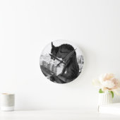Notre Dame Gothic Gargoyle Foto Wandleuchte Runde Wanduhr (Zuhause)