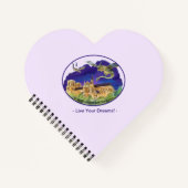 Notre Dame Heart Shaped Notebook - Dreams Notizblock (Vorderseite)
