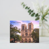 Notre-Dame hell Postkarte (Stehend Vorderseite)