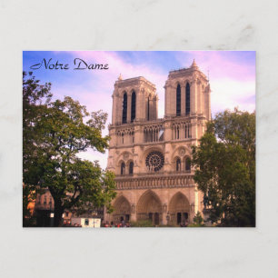 Notre-Dame hell Postkarte