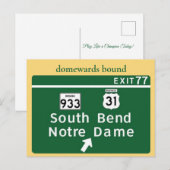 Notre-Dame-Highway-Exit-Postkarte Postkarte (Vorne/Hinten)
