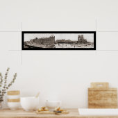 Notre Dame im Pariser Foto 1909 Poster (Küche)