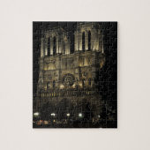 Notre Dame in der Nacht Puzzle (Vertikal)