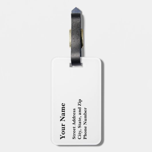 Notre Dame Interior Gepäckanhänger (Rückseite vertikal)