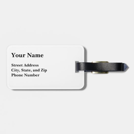 Notre Dame Interior Gepäckanhänger (Rückseite horizontal)