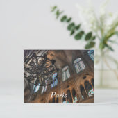 Notre Dame Interior Postkarte (Stehend Vorderseite)