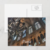 Notre Dame Interior Postkarte (Vorne/Hinten)