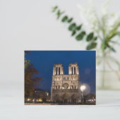 Notre Dame Kathedrale am Abend, Paris Postkarte (Stehend Vorderseite)