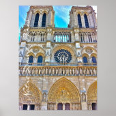 Notre Dame Kathedrale Foto Abbildung. Poster (Vorne)