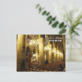 Notre Dame Kathedrale (innen), Paris, Frankreich Postkarte (Stehend Vorderseite)