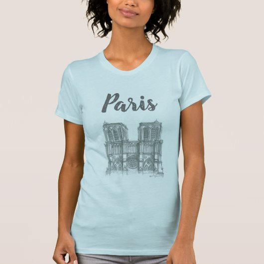 Notre Dame-Kathedrale, Paris, Frankreich T-Shirt (Vorderseite)