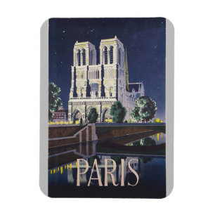 Notre Dame Kathedrale Paris Frankreich Vintag Magnet