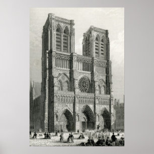 Notre Dame-Kathedrale, Paris Poster