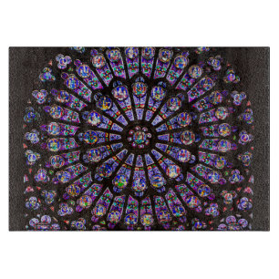 Notre-Dame-Kathedrale Paris Rosenfenster Schneidebrett