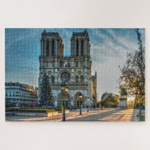 Notre Dame Kathedrale Paris Weihnachten 20" x 30" Puzzle