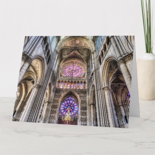 Notre Dame Kathedrale Reims Karte (Vorderseite)