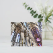 Notre Dame Kathedrale Reims Postkarte (Stehend Vorderseite)
