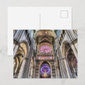 Notre Dame Kathedrale Reims Postkarte (Vorne/Hinten)