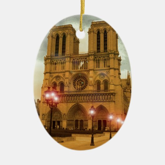 Notre Dame Keramik Ornament (Vorne)
