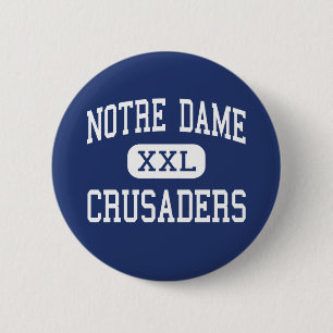 Notre Dame - Kreuzfahrer - hoch - Fitchburg Button