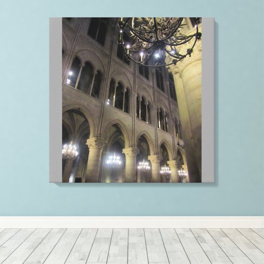 Notre Dame Leinwanddruck (Insitu (Holzboden))