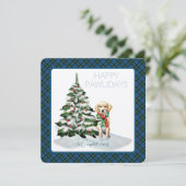 Notre Dame Marching Band Tartan Happy Pawlidays (Stehend Vorderseite)