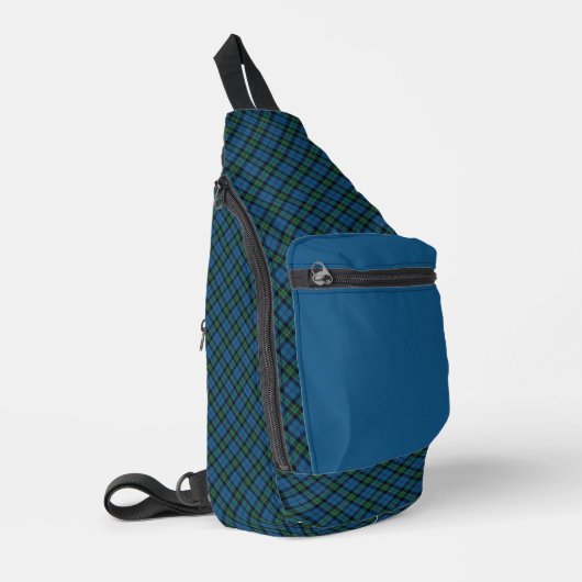 Notre Dame Marching Guard Scottish Clan Tartan Crossbody Bag (Linke Seite)