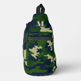 Notre Dame Navy & Gold Warrior Camo Printed Crossbody Bag