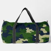 Notre Dame Navy & Gold Warrior Camo Printed  Duffle Bag (Vorderseite)