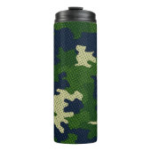 Notre Dame Navy & Gold Warrior Camo Printed Thermosbecher (Vorderseite)