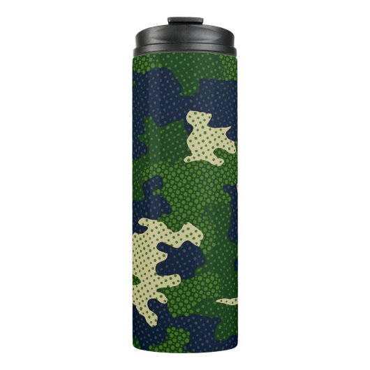 Notre Dame Navy & Gold Warrior Camo Printed  Thermosbecher (Vorderseite)