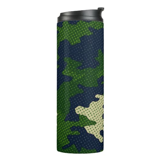 Notre Dame Navy & Gold Warrior Camo Printed  Thermosbecher (Nach links gedreht)