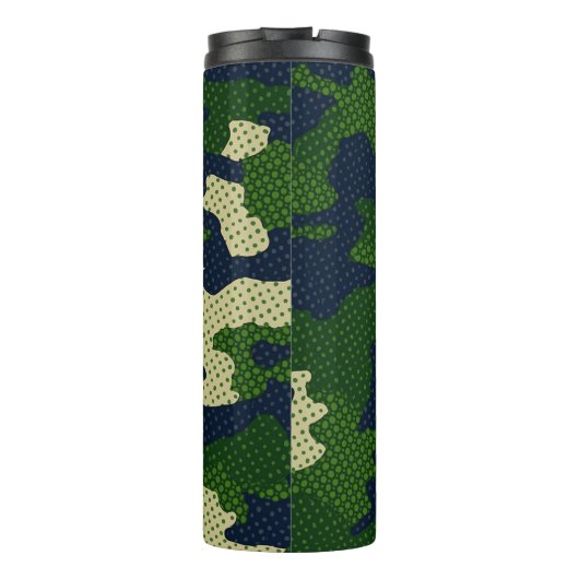 Notre Dame Navy & Gold Warrior Camo Printed Thermosbecher (Rückseite)