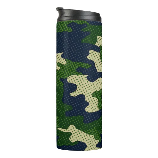 Notre Dame Navy & Gold Warrior Camo Printed  Thermosbecher (Nach rechts gedreht)