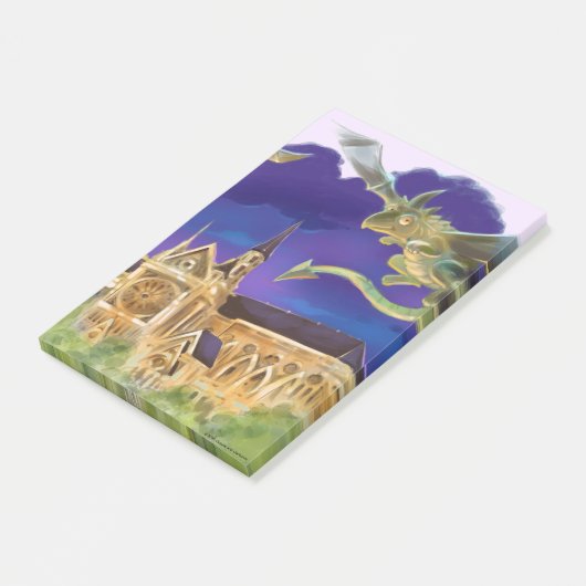 Notre Dame Notes 4" x 6" Post-it Klebezettel (angewinkelt)