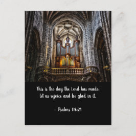 Notre Dame Organ und Psalms Verse Postkarte