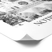 Notre Dame Paris Arch Foto Print Poster (Ecke)