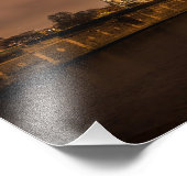 Notre Dame Paris at Night - Fotodruck (Ecke)