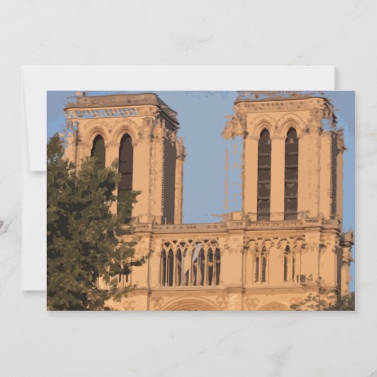 Notre Dame Paris card (leer) Dankeskarte (Vorderseite)