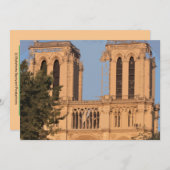Notre Dame Paris card (leer) Dankeskarte (Vorne/Hinten)