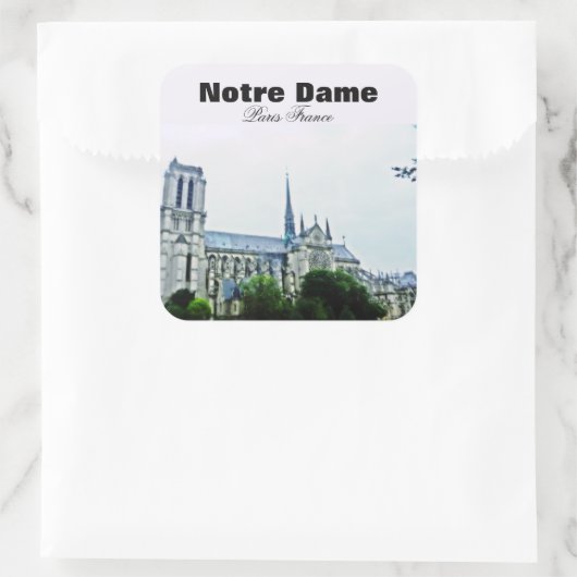 NOTRE DAME PARIS FRANCE Aufkleber (Tasche)