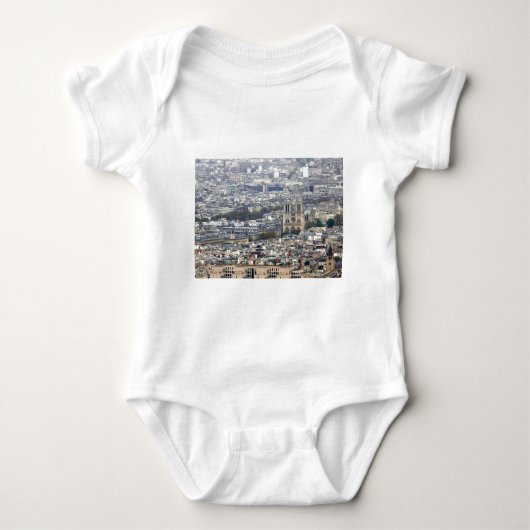 Notre Dame Paris Frankreich Baby Strampler (Vorderseite)