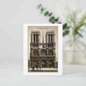 Notre Dame, Paris, Frankreich, Vintag Postkarte (Stehend Vorderseite)