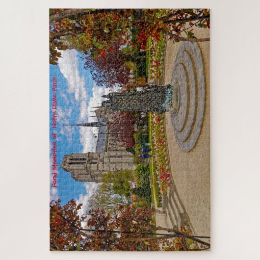 Notre Dame Paris. Jigsaw Puzzle (Vertikal)